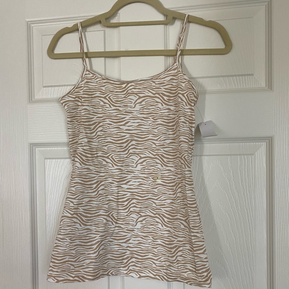 Loft outlet zebra striped tank top
